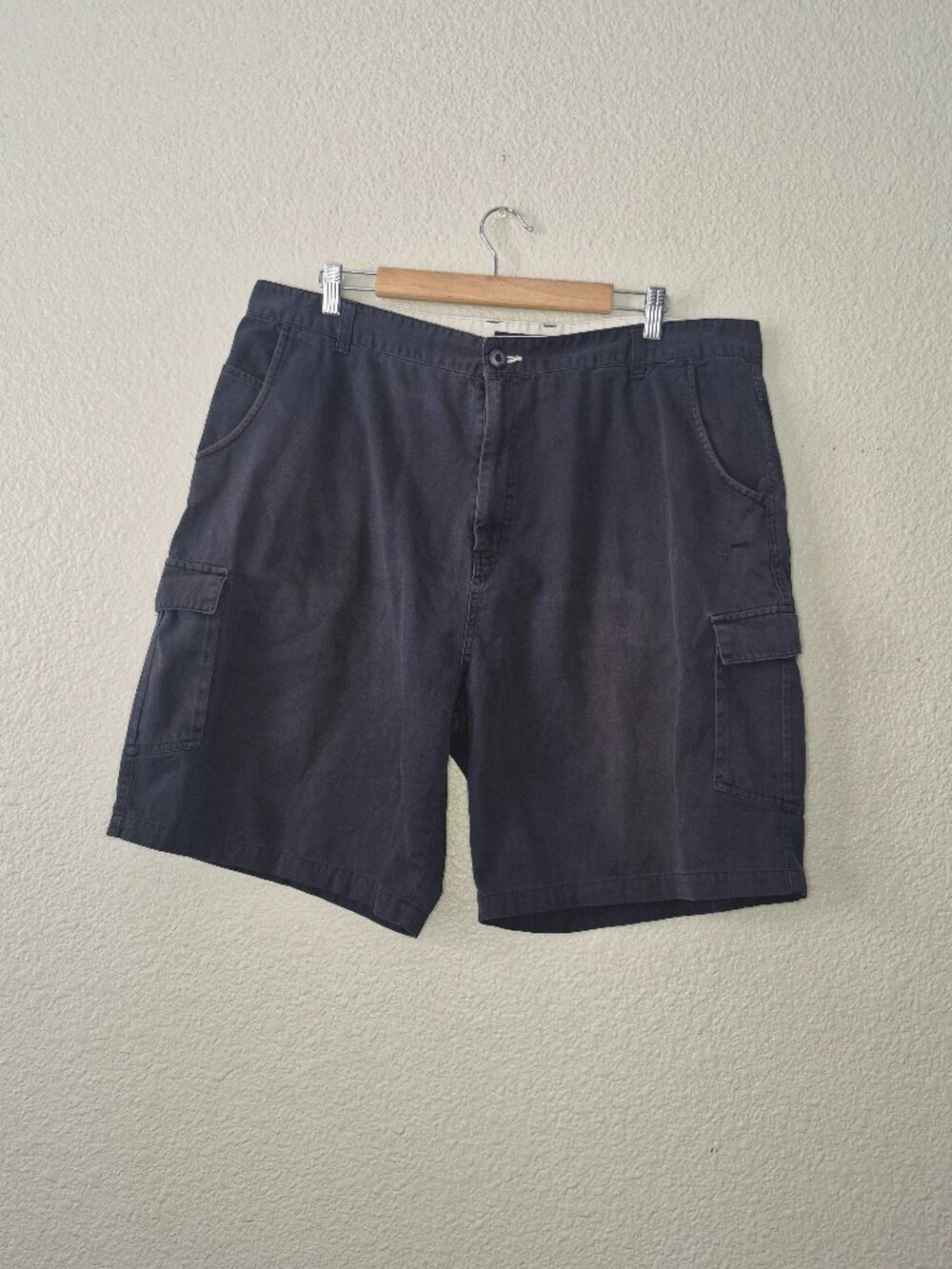 J.G. Hook Men's Size 42 Gray Cargo Shorts Utility Pockets Bleach Stains